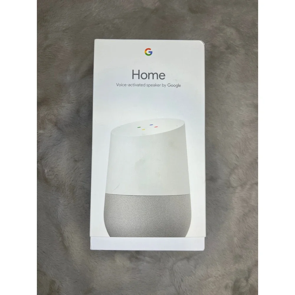 Google Home Smart Speaker Voice Activated Google Assistant White NIB